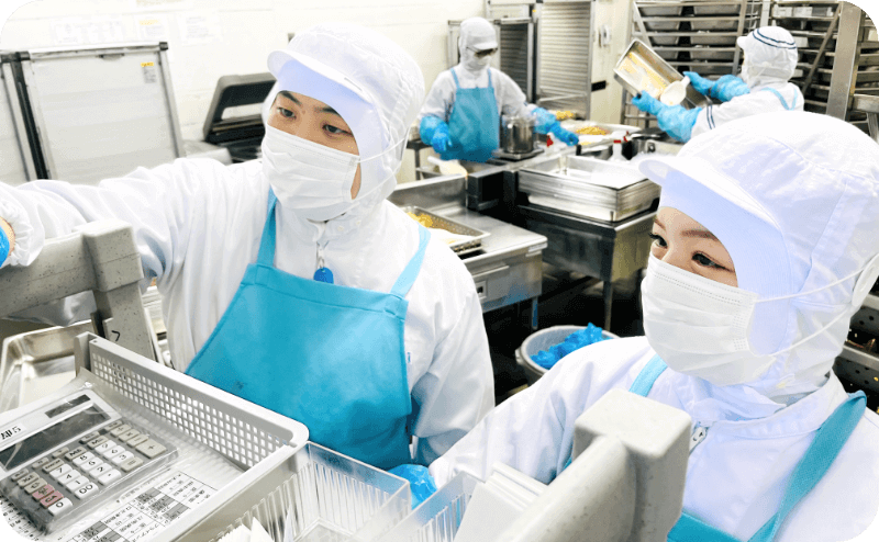 介護食の製造に携われる